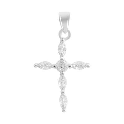 Silver Cross with Cubic Zirkonia (2192954)
