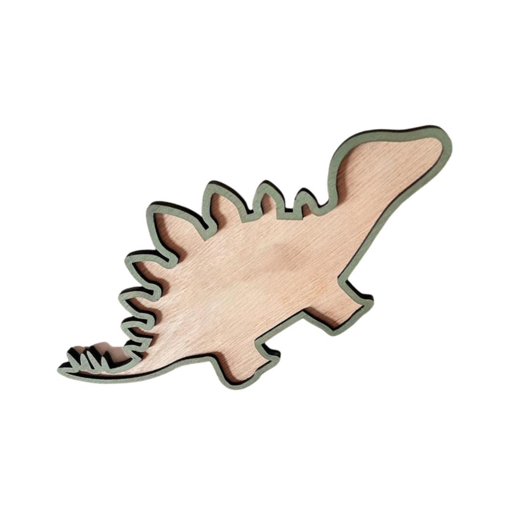 Child's Bedroom Dinosaur Wall Hanging Made of Safe Wood Perfect for Preschool and Home Decoration