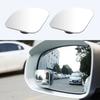 Car Auxiliary Blind Spot Mirror Wide Angle 360 Degree Adjustable Auto Interior HD Convex Rearview Mirror Parking Rimless Mirrors