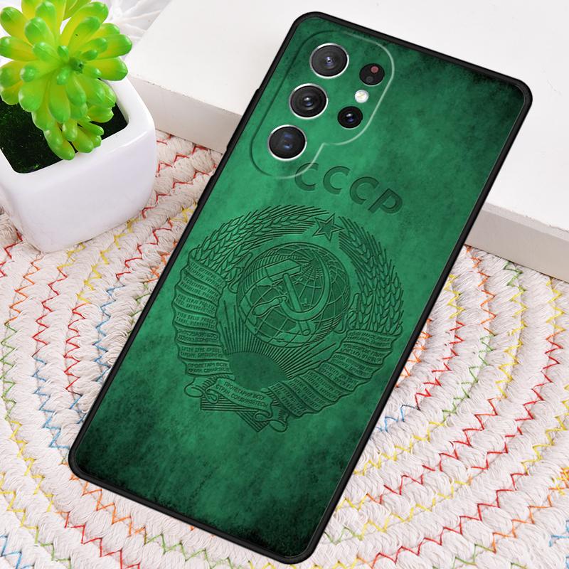 Soviet Union USSR Flag TPU Phone Case For Samsung Galaxy note 10 pro S26 S25 S24 S23 S22 Ultra Plus S21 FE S20 Shockproof Cover