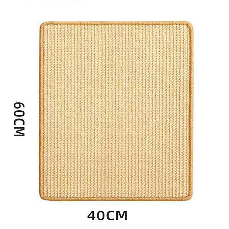 Natural Cat Scratching Mat Sisal Wear-resistant Integrated Pad Multi-stick Suitable for Wall Sofa Floor Protection Pad Pet Toy