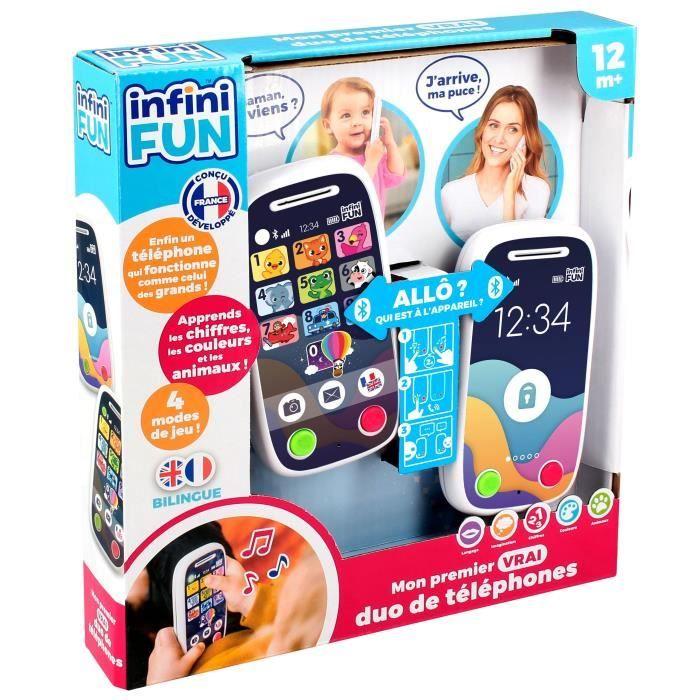 Téléphones Jouet - KD - Mon 1er Duo de Téléphones - Communication réaliste et apprentissage des chiffres et couleurs
