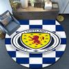 Scotland's Lion Rampant Emblem Round Rug for Livingroom,Bedroom, Palyroom, Chair Rug, Area Rug, Circle Carpet, Fan Christmas Gift