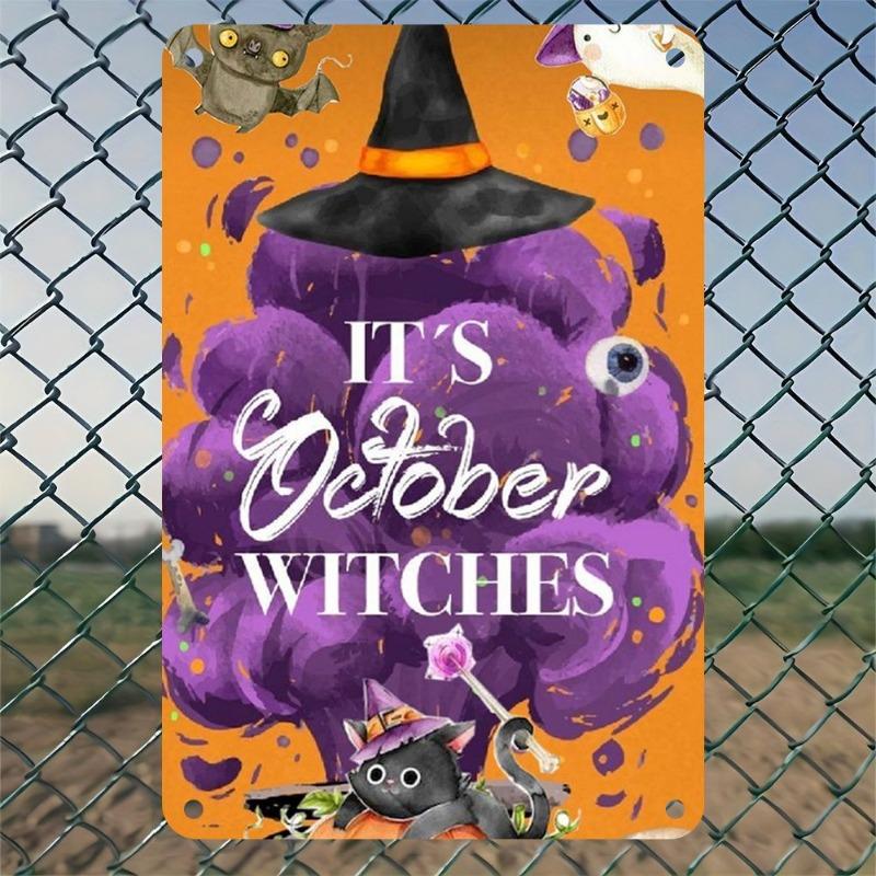 Halloween Metal Tin Sign Wall Decor 20x30cm