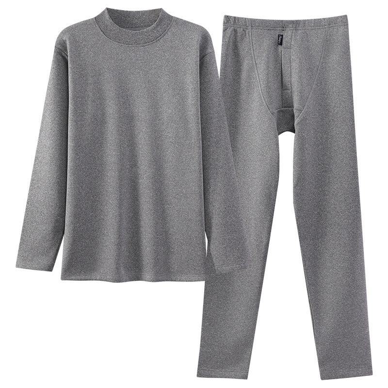 Men's Winter Thermal Underwear Set - Thickened Velvet Lined for Cold Protection