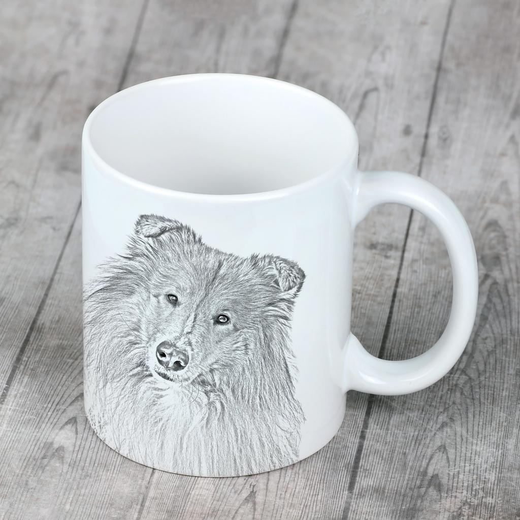 Collie szorstkowłosy, Collie długowłosy - kubek z psem, uroczy kubek z grafiką, prezent ze zdjęciem od marki Art-Dog