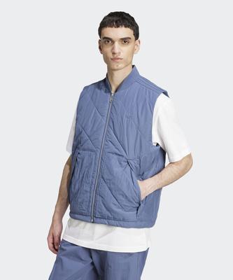 Nylon Quilted Vest - Blue / Iy2293