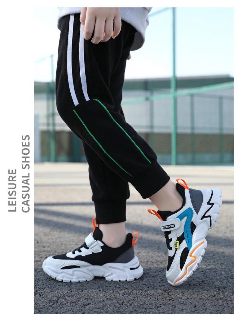 Boys' 2025 Autumn Mesh Breathable Non-slip Sports Shoes with Soft Soles for Big and Middle Kids