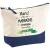 Makeup Bag - PLANETEE - Thank You Unforgettable Godmother - Large Size - Cotton - HD Printing