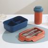 Stainless Steel Student Lunch Box With Divided Food Compartments For Office And School Use