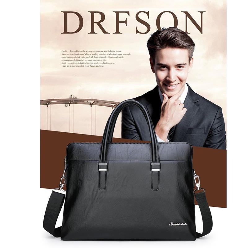 Men's Messenger Business Briefcase Wear-resistant Casual Bag Men's Handbag Horizontal Shoulder Bag
