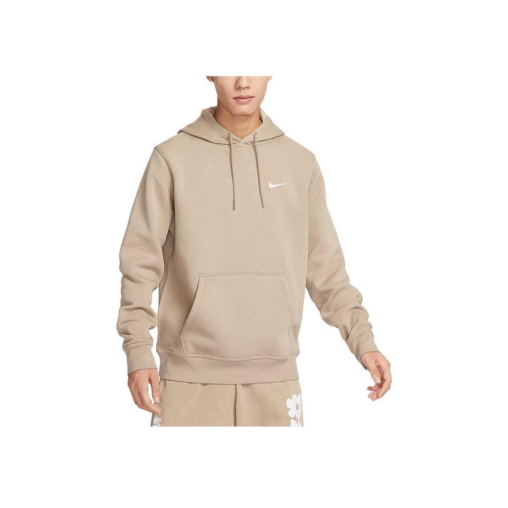 Nike Club Solid Color Hoodie Men Sweatshirts Khaki 623453-247