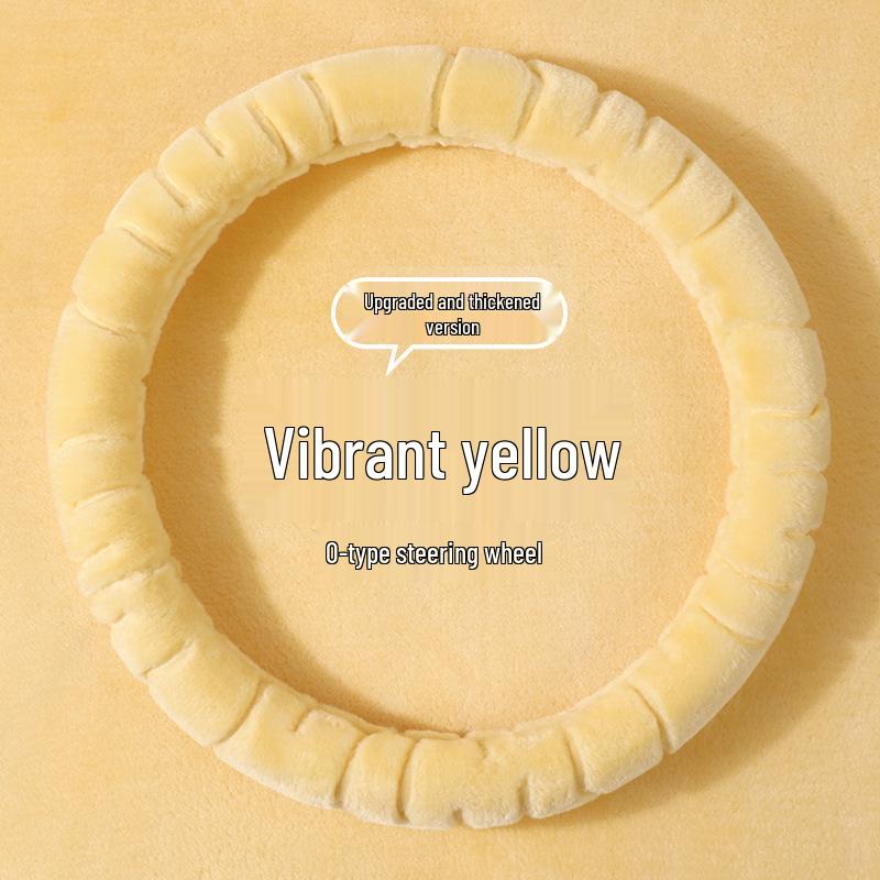 Winter Velvet Steering Wheel Cover - Plush, Warm, Universal Fit