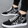 Men'S Sneakers Fashion High Top Canvas Shoes Autumn New Casual Shoes For Men Lace Up Platform Vulcanized Shoes Big Size48