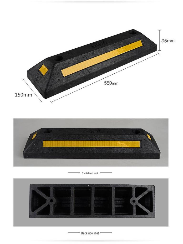 Rubber Parking Space Wheel Stopper and Positioner
