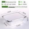 Zhishi Disposable Rectangular Aluminum Foil BBQ Trays (30 Pcs)