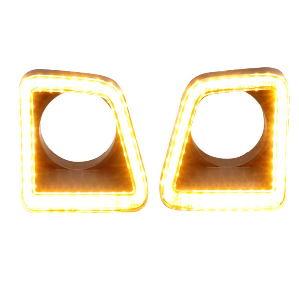 Dual Color Amber Indicator White DRL Fog Lights Kit For Toyota Tundra 2014-2020