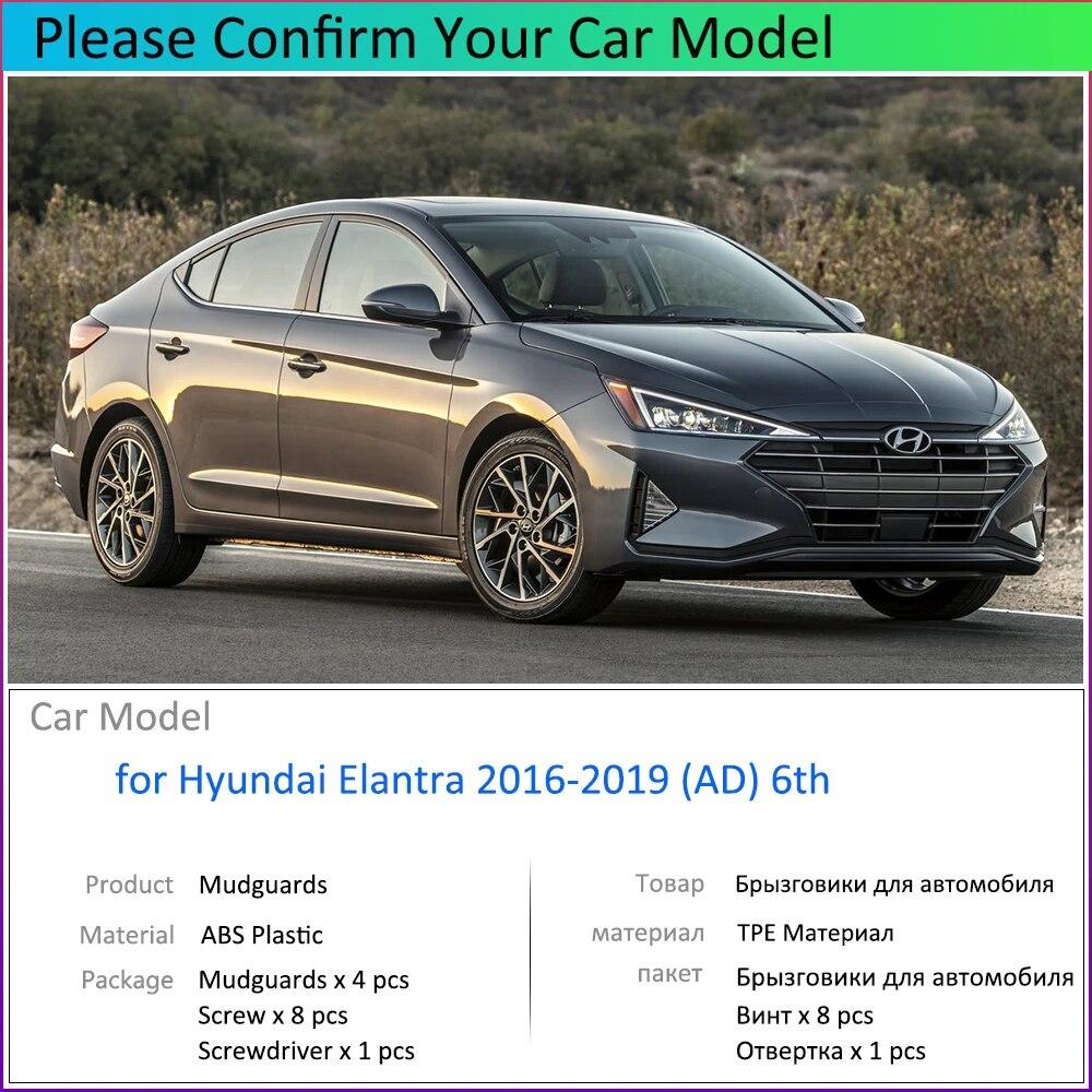 For Hyundai Elantra Avante AD 2016- 2017 2018  Car Fender Mudguard Mud Flaps Guard Splash Flap Car Accessories