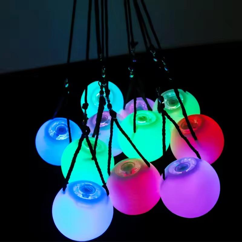 LED for Belly Dance Accessory Multi-Colored Glow Balls Light Up for Party Dance Throwing Ball Shaped Stage Light Party Decor