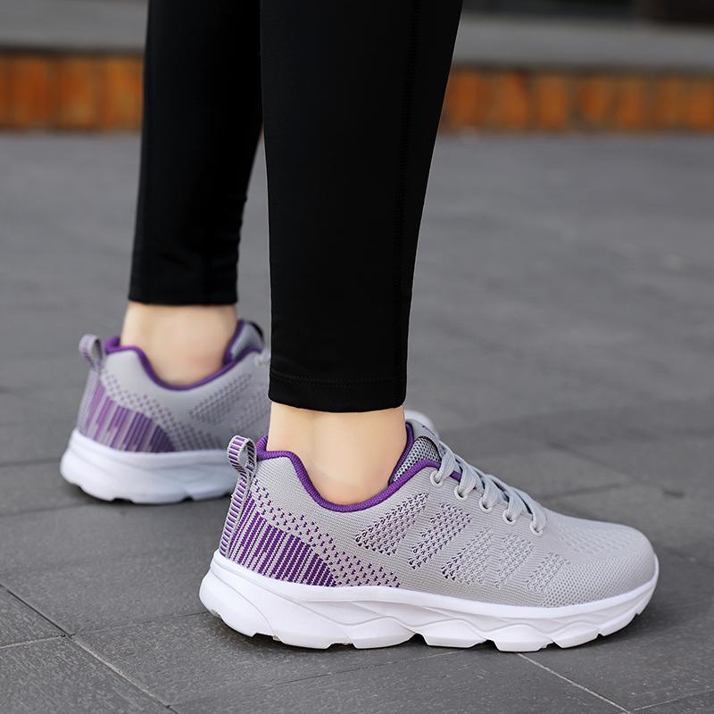 Jarní sportovní boty Dámské ploché boty Podzimní Ležérní Velké běžecké boty Dámské boty Cestovní boty