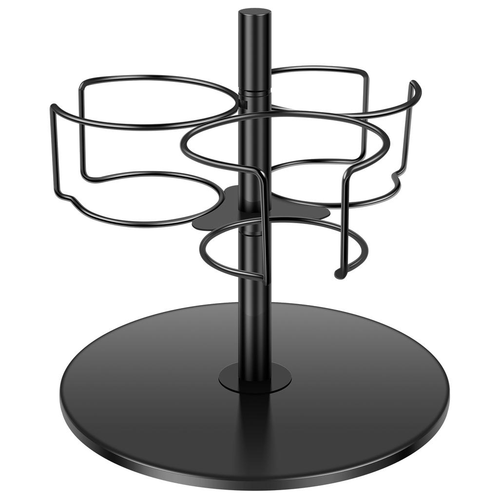 360° Rotatable Cup Organizer 40oz Cup Carbon Steel Tumbler Holder 3 Slots Water Bottle Storage Rack Cup Accessories for Kitchen
