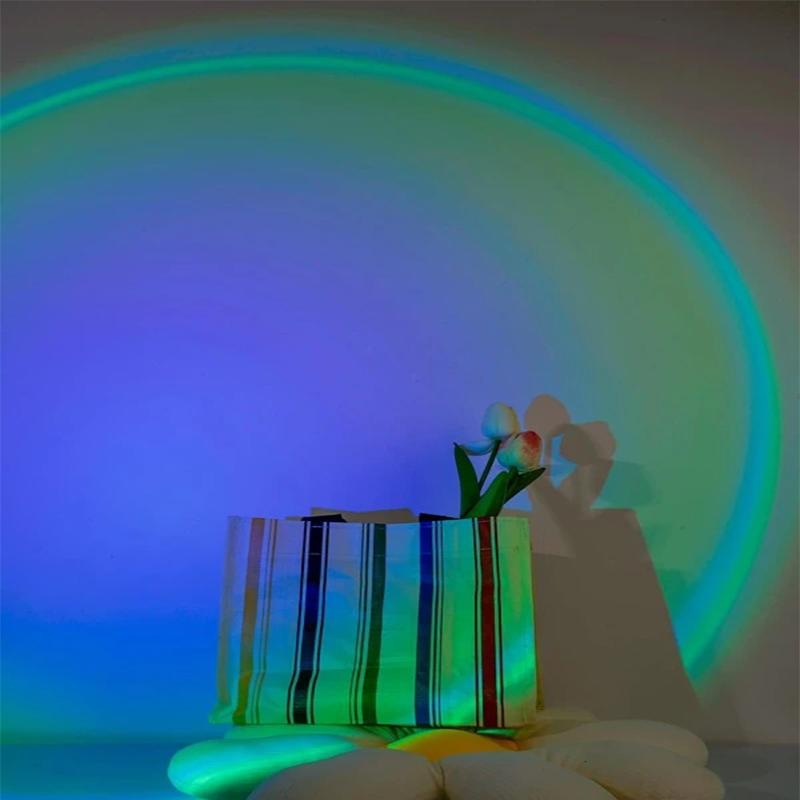 Sunset Light PROJECTOR USB 16 Color Changing Projector Floor lamp Night Light 360 Degrees Rotating  Decoration Decoration
