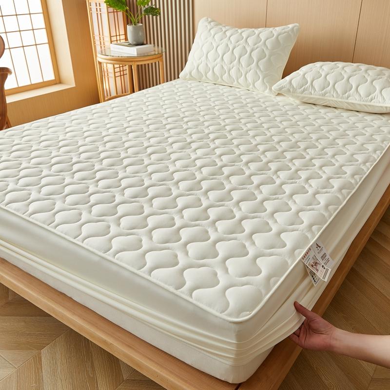 

Хлопковая простыня, стеганый чехол для матраса на все сезоны, эластичная простыня на резинке, защитный чехол для матраса, плотное постельное белье 140/160x200 90x200x30cm