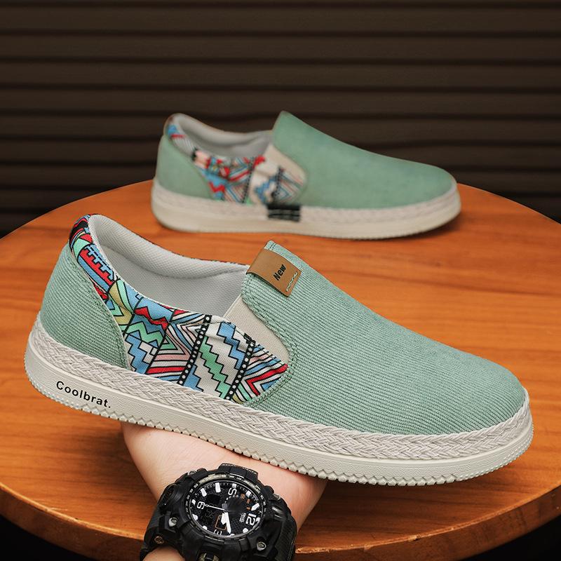 

Плоские парусиновые туфли Мужские лоферы-рыбаки Летние мужские кроссовки Обувь Кроссовки Повседневная обувь Мужская 39 зелёный