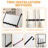 Mop and Broom Organizer Mop Holder Rack Wall Mounted Multi-Functional Drilling Free Broom Holder Tool Bathroom Kitchen Storage