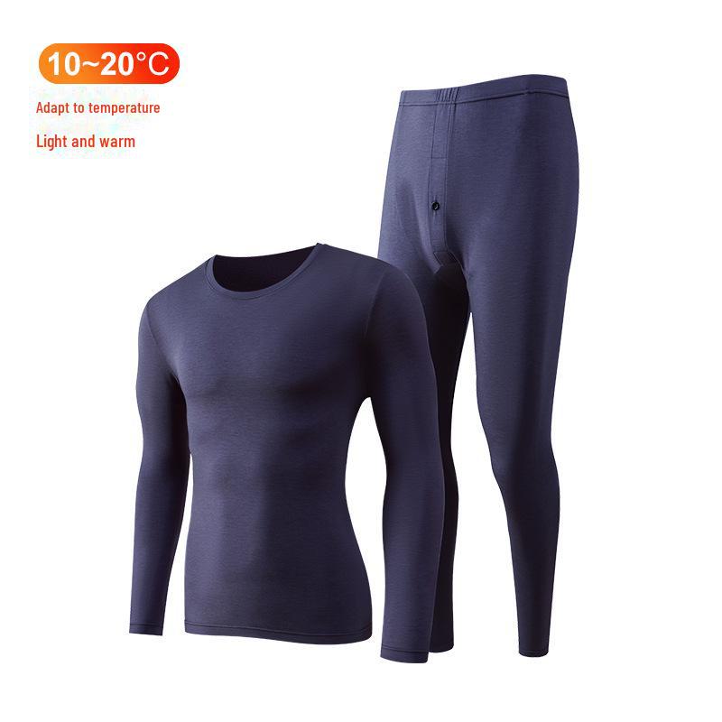 Leica Pure Cotton Antibacterial Thermal Underwear Set: Women's Round Neck, Lightweight Warm Autumn Clothes and Trousers