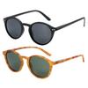 ZENOTTIC 2 Pack Polarized Sunglasses for Women Men Vintage Round and Square Frame UV Protection Shades Driving Sun Glasses
