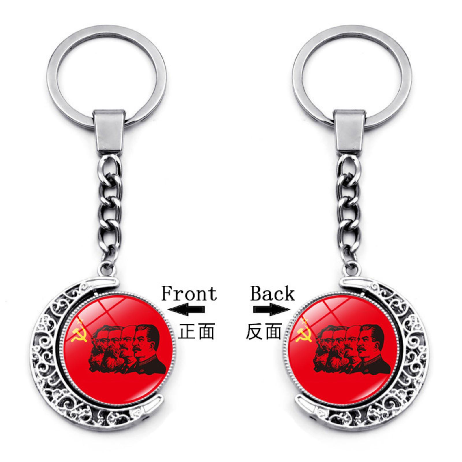 Подвеска Брелок Шарм для Сумки Двусторонний Вращающийся Брелок One Size