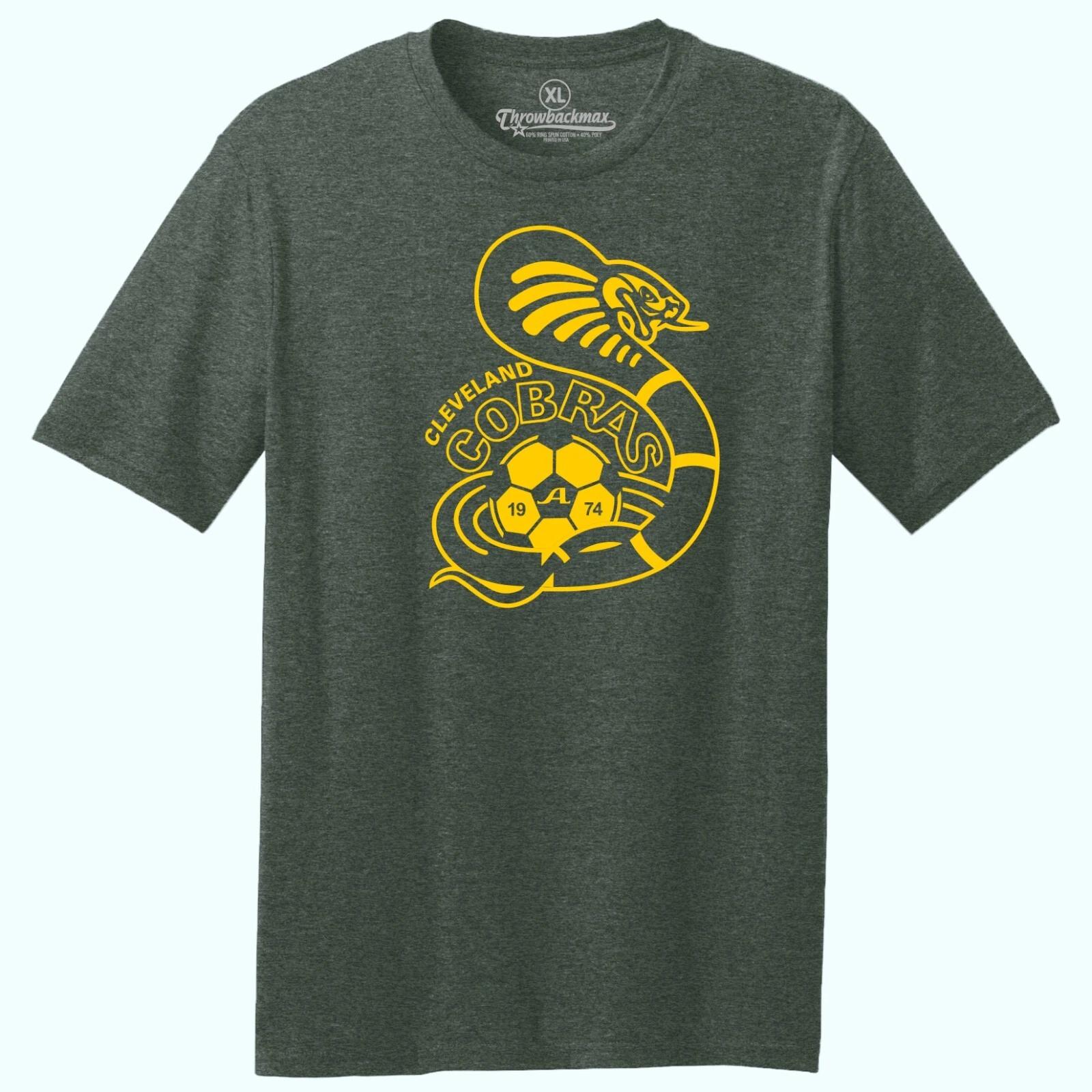 Cleveland Cobras 1974 Logo ASL Soccer TRI-BLEND Tee Shirt L