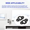 uxcell Wall Mount Speaker Hanger Clothes Rack Iron Hanger Plate Accessory for Surround Sound Box Audio Speaker Hanging 10pcs Bracket, 4.8cm Length,