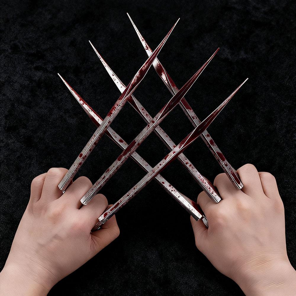 X-Men Wolverine Plastové drápy na ruku – Neostřený model vlčích drápů pro COS Nové.