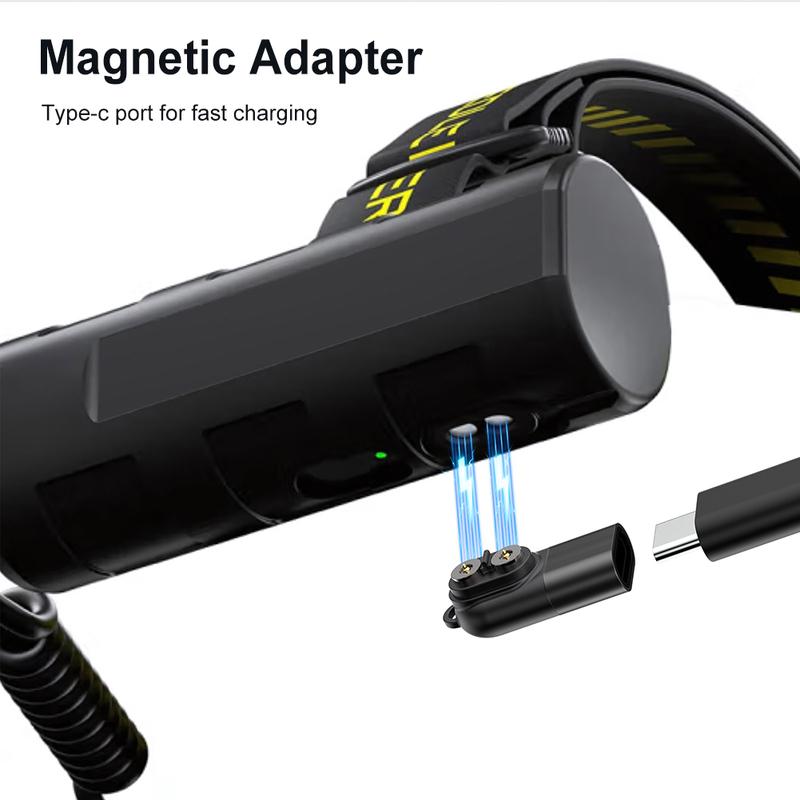 Typ-C-Magnetladegerät USB-C-Ladeadapter für Ledlenser H5R P6R H7R H15R P18R H19R Taschenlampen Stirnlampen