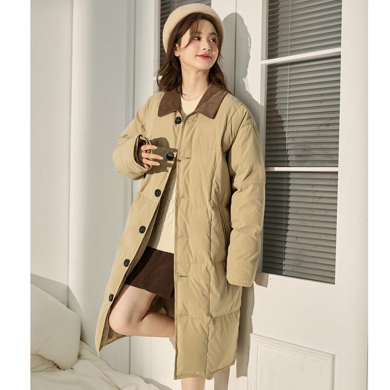 

Женский длинный вельветовый пуховик TonLion 2023 M