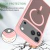 For iPhone 17 Pro Max Case Compatible with MagSafe TPU Frame Acrylic Back Phone Cover Skin Touch