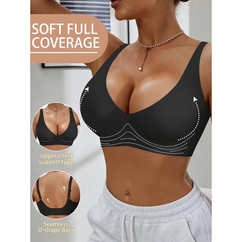 Reggiseno Push-Up da Donna - Coppe Lavabili a Mano per Seno Piccolo Imbottitura Liscia in Gel (Adatto per A/C/Portabicchieri)