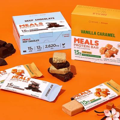 Mills Protein 15g Protein Bar 2 Types 8 Pieces (Deep Chocolate/Vanilla Caramel)