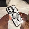 Silver Butterfly Acrylic Hard Shell For iPhone16 16pro 15ProMax 11 12 13pro 14Plus Multi Functional Lens Phone Holder Phone Case