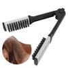 Straightening Comb Hollow Breathable High Temperature Resistance Double Sided Black White Hair Styling Brush for Home