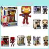 Marvel Avengers Funko Pop Sammlerfigur mit Iron Man, Spider-Man und Captain America