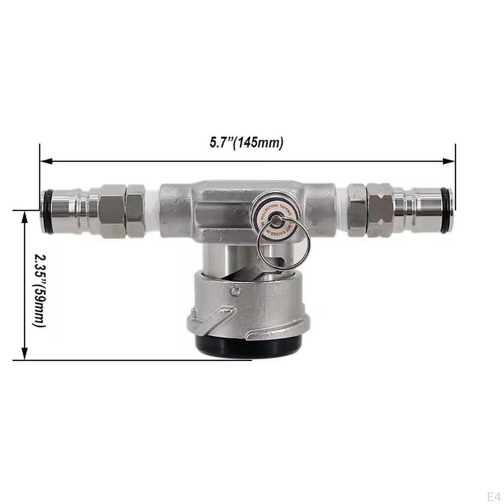 Beer Low Profile Keg Coupler Tap Dispenser Kegerator Accessories Part Easy Connection
