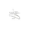 Shinko Hanger Shirt Hangers, Rubber Coating, 42cm Wide, Clothes Hangers, Prevents Clothes from