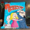 American Dad Print 2D Flat Pattern Flannel Blanket High Quality All Seasons Warmth and Comfort Perfect for Christmas Gifts.PMT0914071