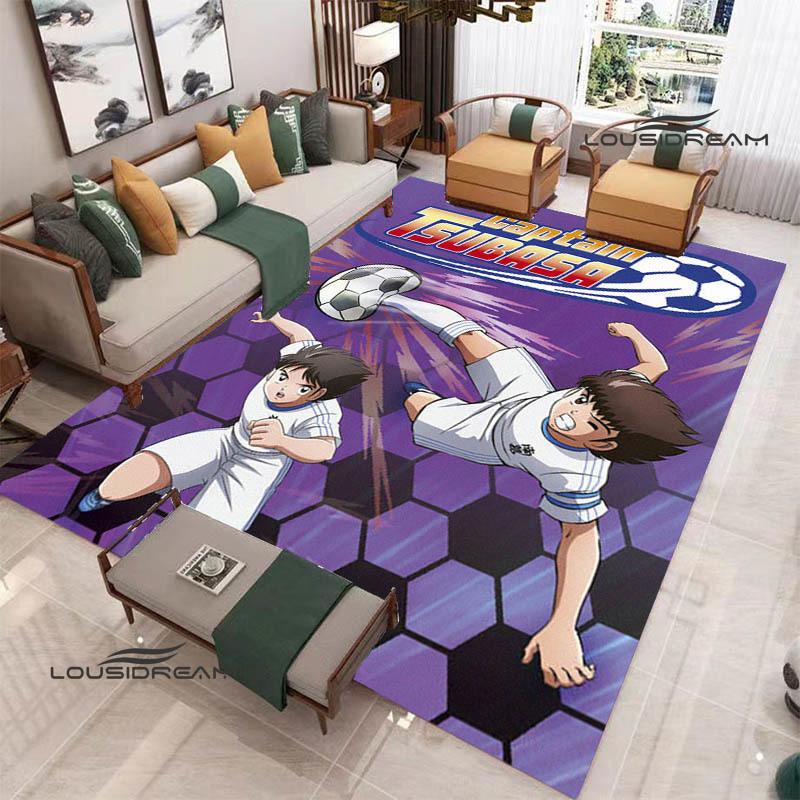 2026 Captain Tsubasa Cartoon Carpet Living Room Bedroom Carpet Balcony Bathroom Non-slip Door Mat Photography Props Birthday Gift