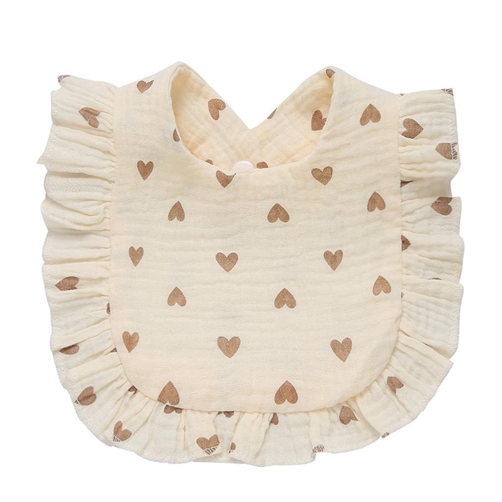Floral Feeding Bib Burp Cloth Bib for Baby Boy Girl Gender Neutral Cotton Handkerchief Teether Drooling Bib for Newborn