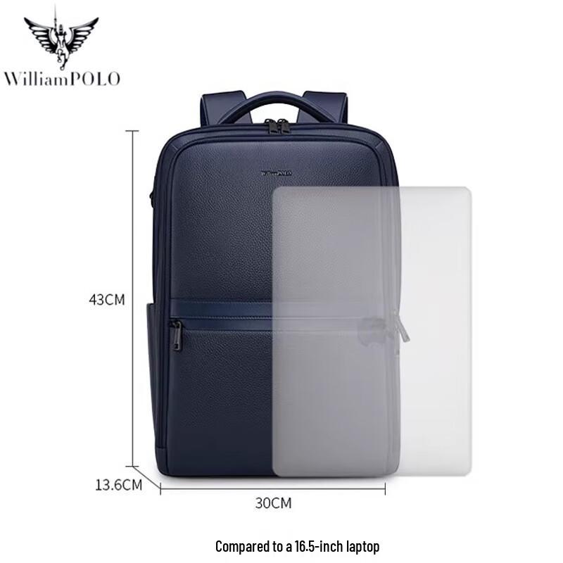 WILLIAMPOLO Men s Large Capacity Business Laptop Backpack