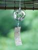 Japanese Wind Chime Handmade Glass Furin Indoor Outdoor Garden Bell Outdoor Glass Furin Cherry Blossom Pattern Home Decor